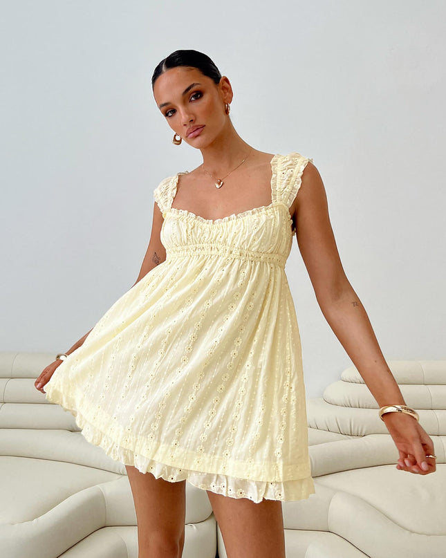 Carlita Mini Dress Yellow