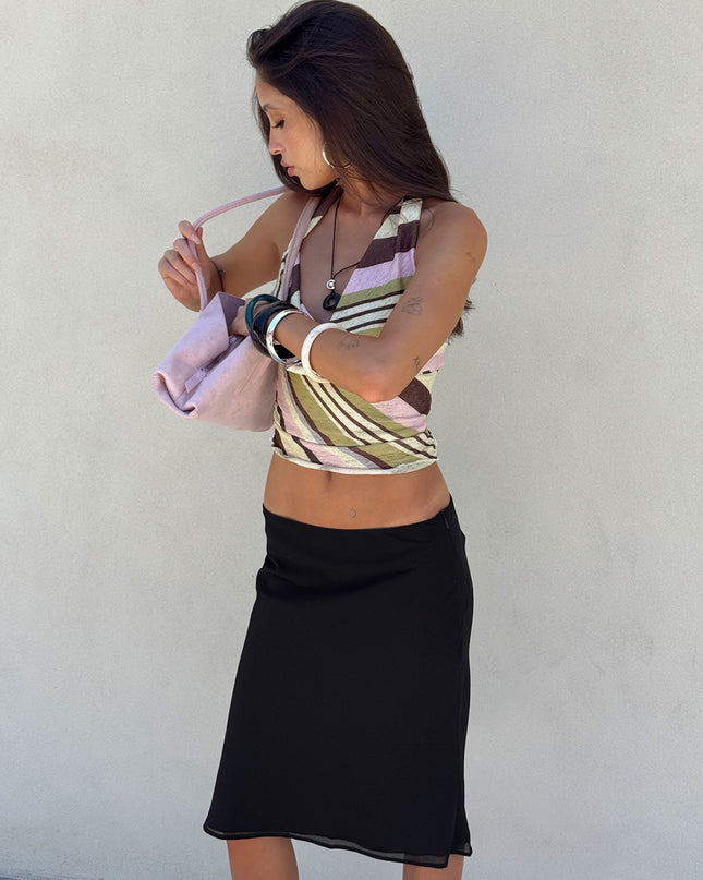 Anatola Midi Skirt Black