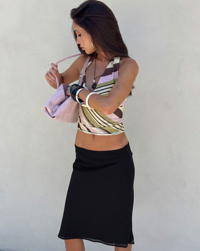 Anatola Midi Skirt Black