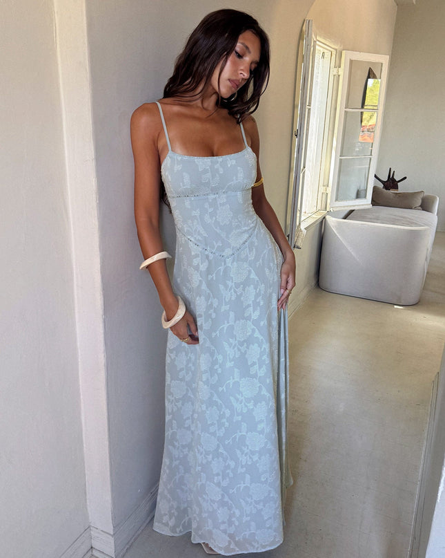 South Of France Maxi Dress Blue