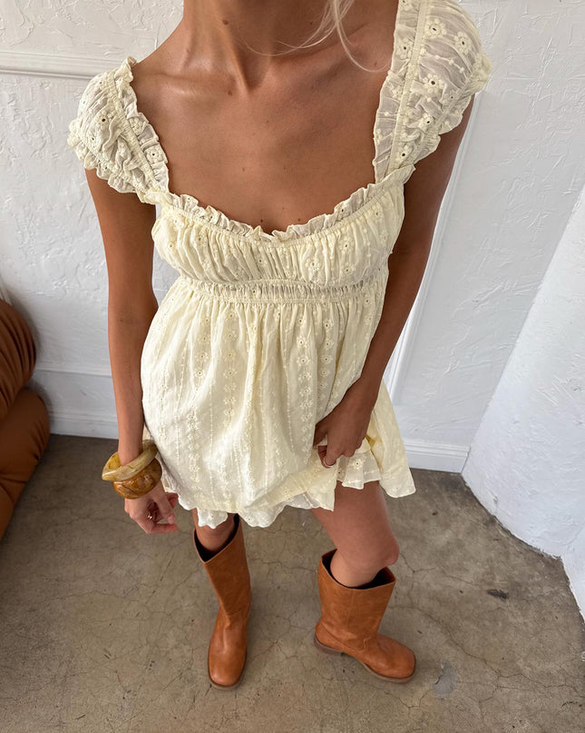 Carlita Mini Dress Yellow