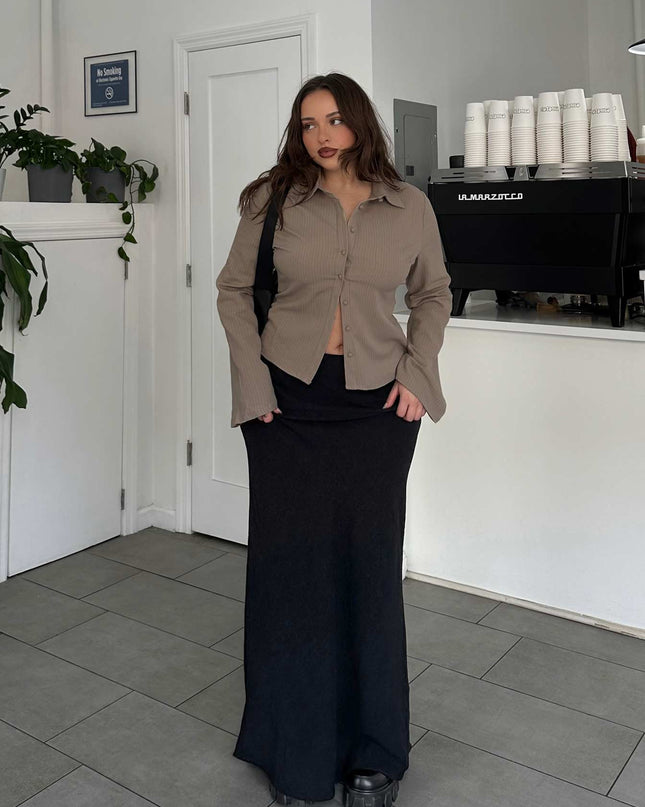 Jodie Maxi Skirt Black