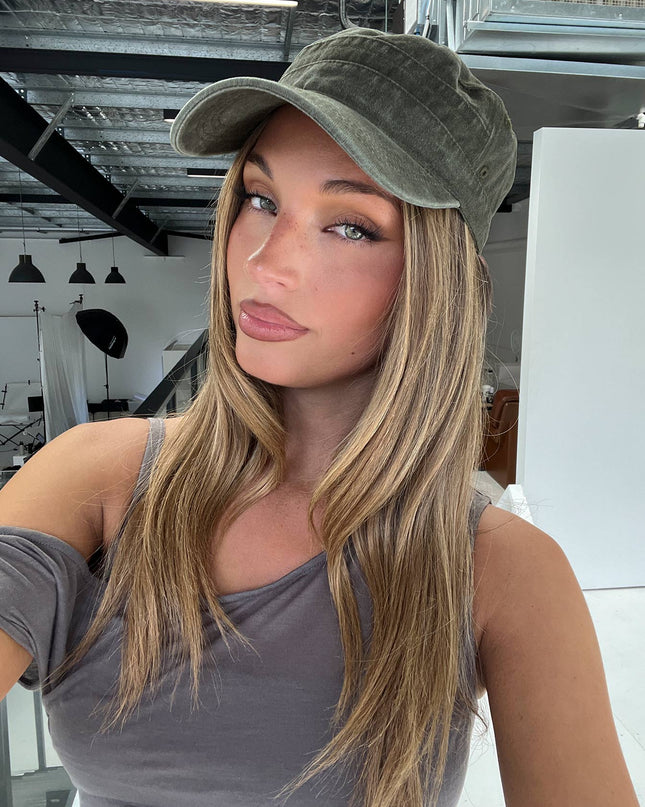 Odera Military Cap Washed Khaki