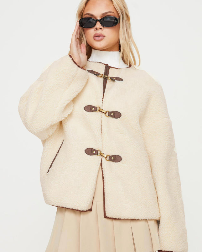 Adylic Teddy Coat Cream / Brown