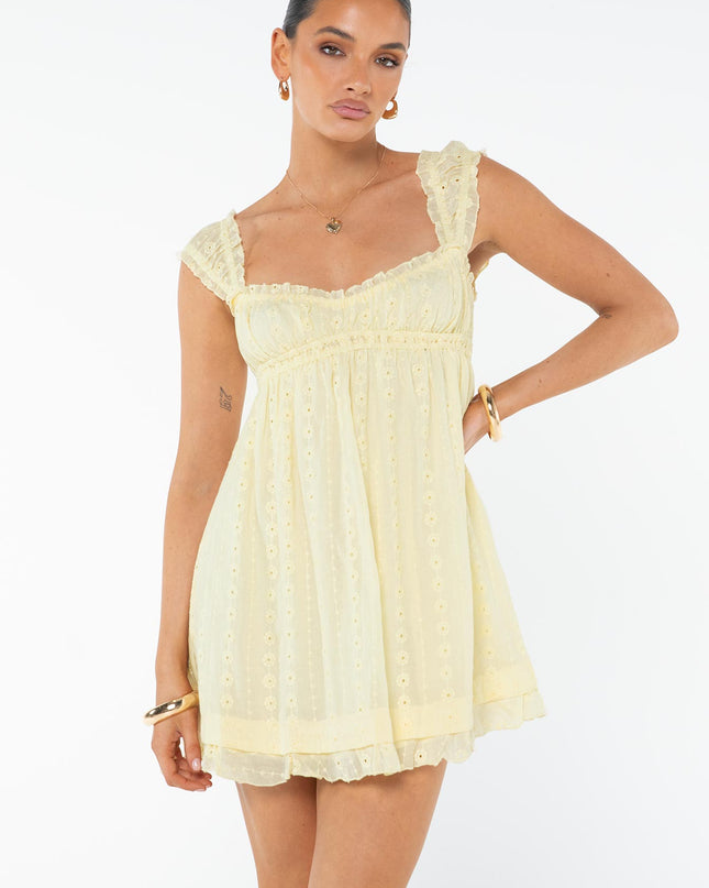 Carlita Mini Dress Yellow