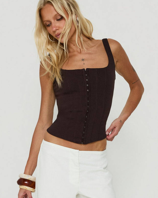 Floreva Corset Top Chocolate