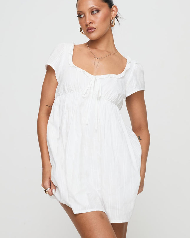 Monsterrat Mini Dress White