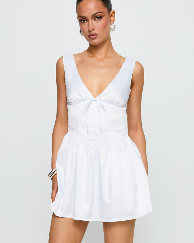 Soul Shining Mini Dress White
