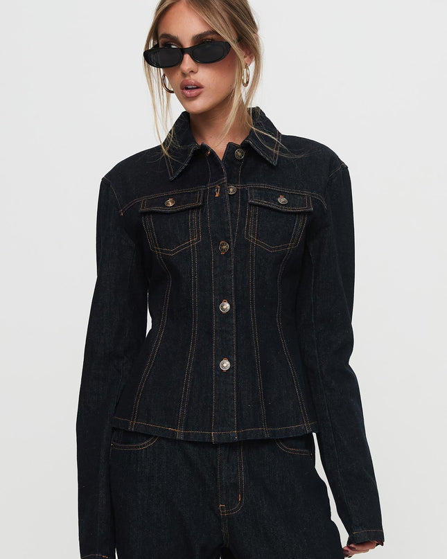 Rider Denim Jacket Dark Denim