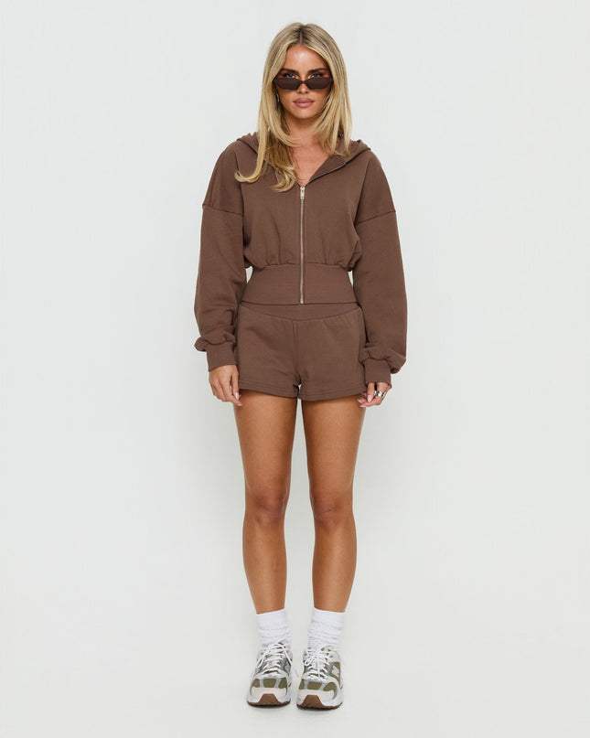 Daybreak Rib Waist Shorts Cocoa