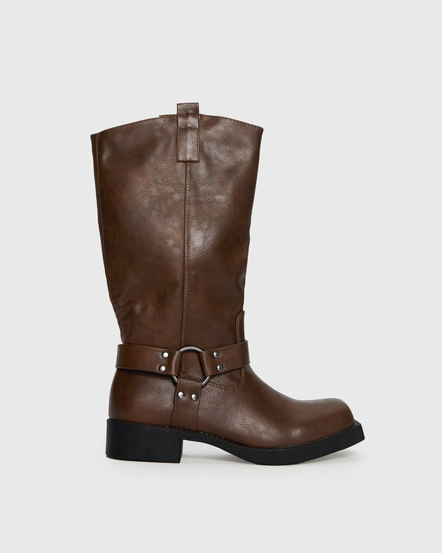 Wrecked Western Boots Brown