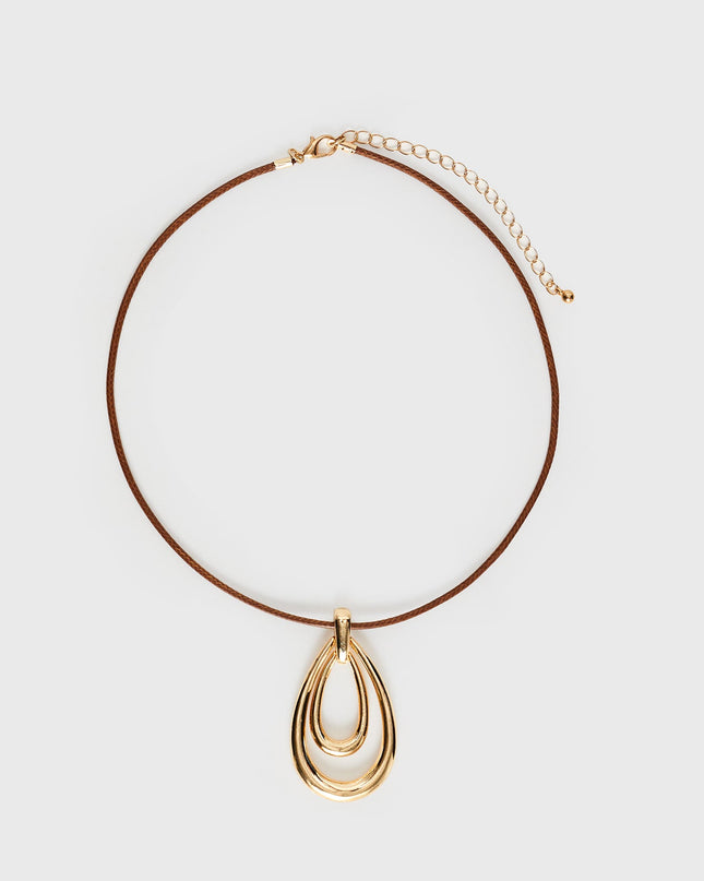 Neroli Necklace Gold / Brown