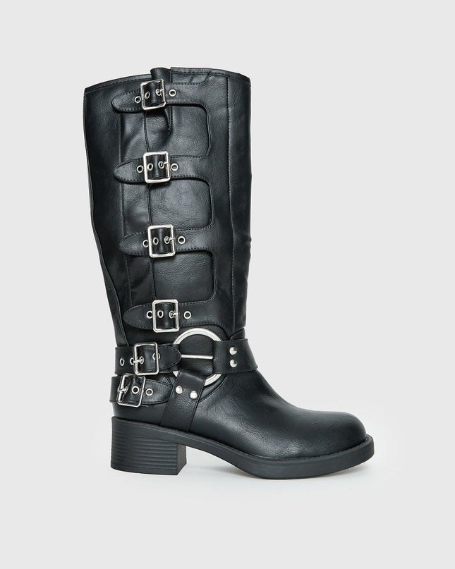Buckle Down Boots Black