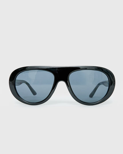 Amorra Oversized Aviator Sunglasses Black