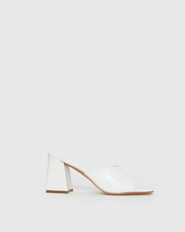 Sunset Boulevard Heels White