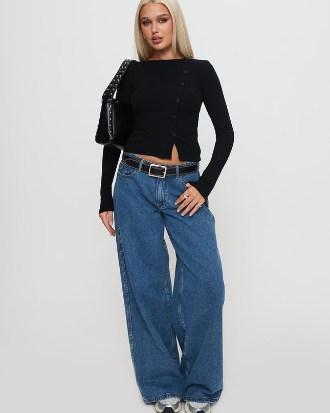 Passoni Long Sleeve Top Black