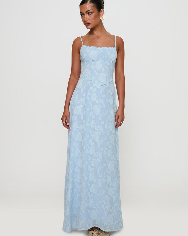South Of France Maxi Dress Blue