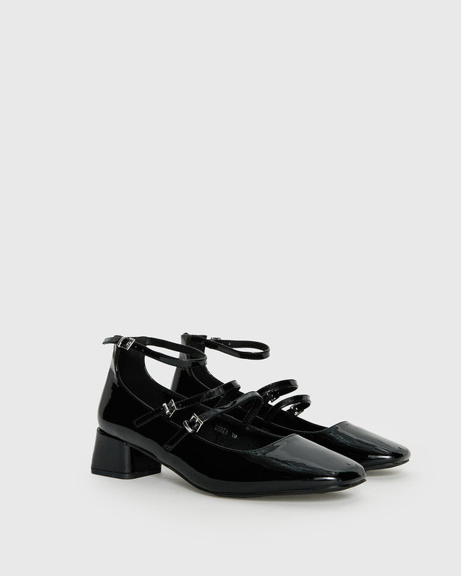 Berta Heels Black Patent