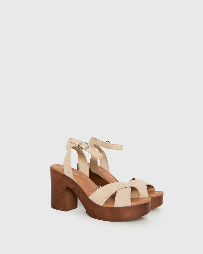Therapy Camellia Heels Cashew