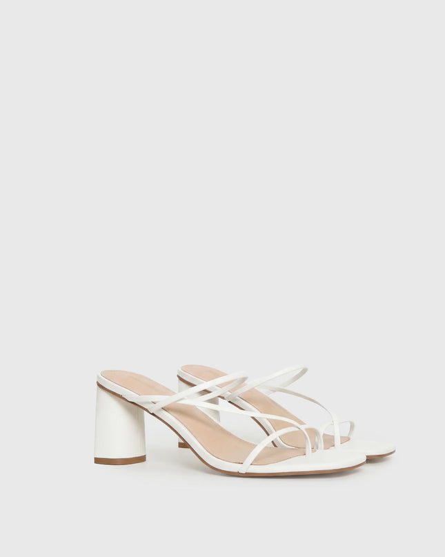 The Becka Heels White