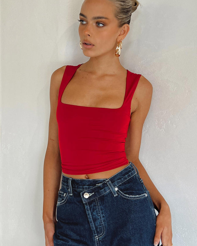 Back In Time Top Red