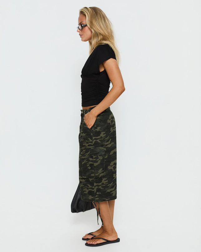 Hudsen Longline Cargo Shorts Camo