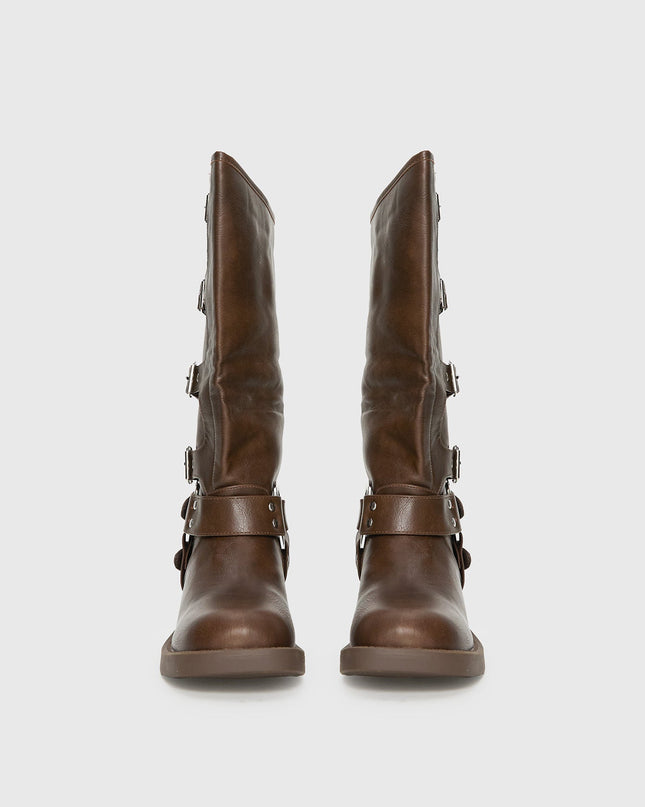 Buckle Down Boots Brown