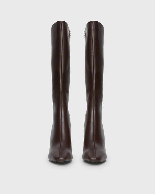 Sawyer Knee High Boots Brown