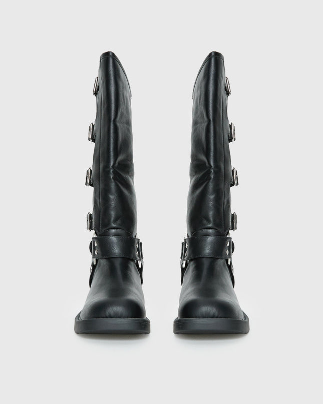 Buckle Down Boots Black