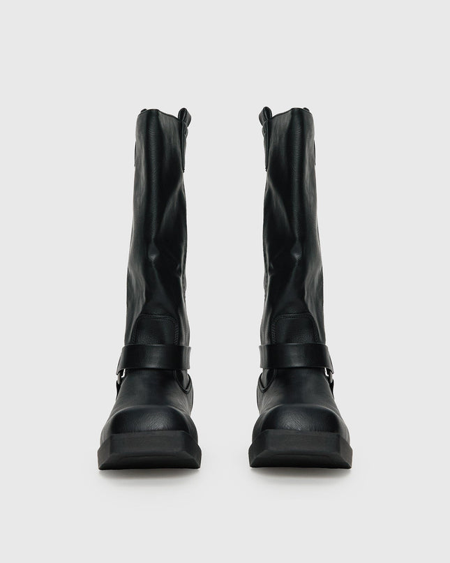 Wrecked Western Boots Black