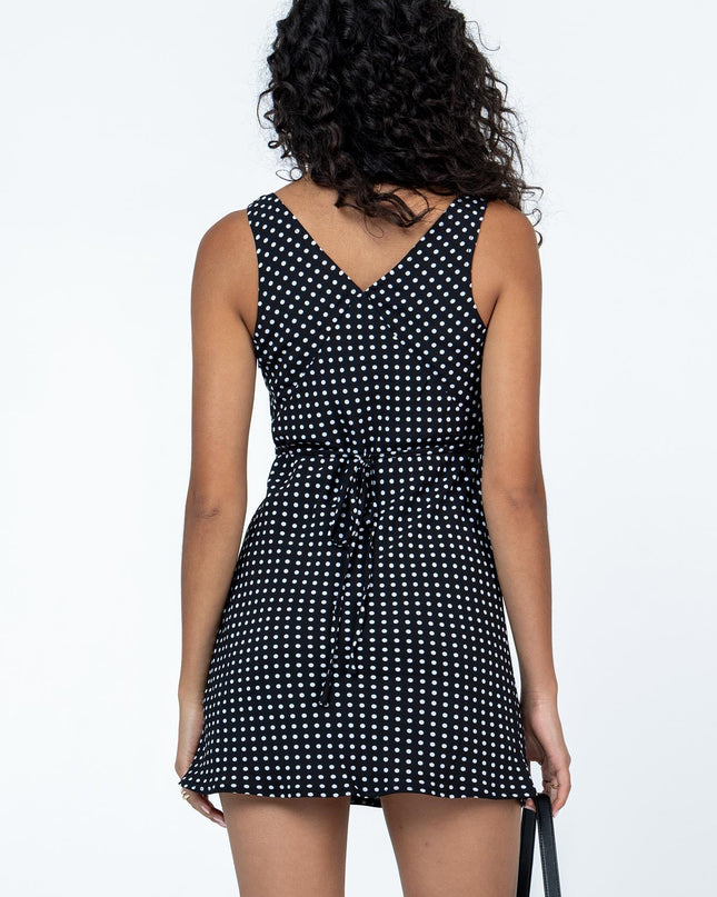 Nellie Mini Dress Black Polka Dot