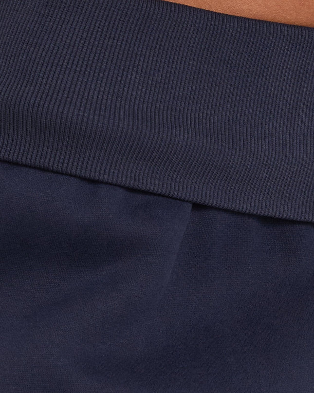 Lockie Foldover Baggy Track Pants Navy