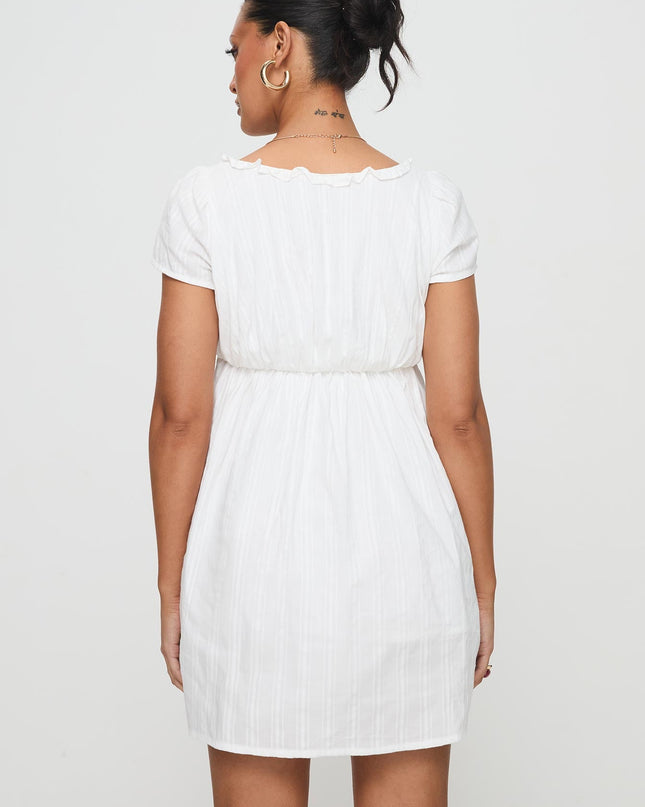 Monsterrat Mini Dress White