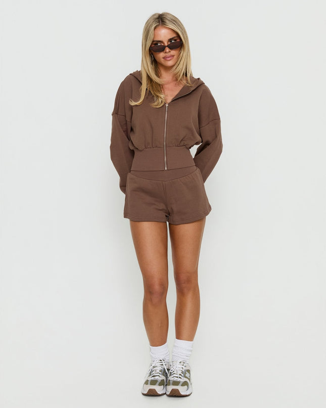 Daybreak Rib Waist Shorts Cocoa