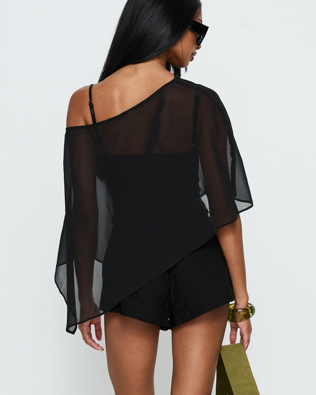 Senzo Wrap Shorts Black