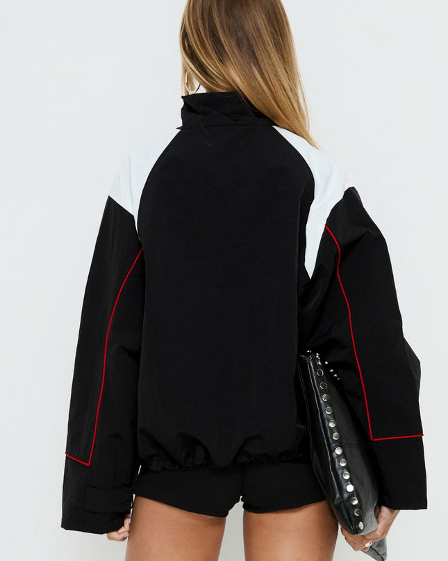 Shoreline Windbreaker Noir / White