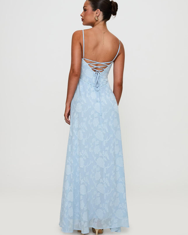 South Of France Maxi Dress Blue