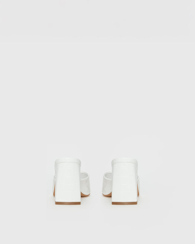Sunset Boulevard Heels White