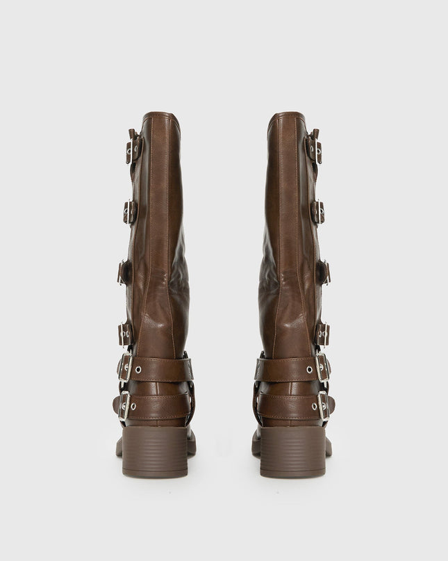Buckle Down Boots Brown