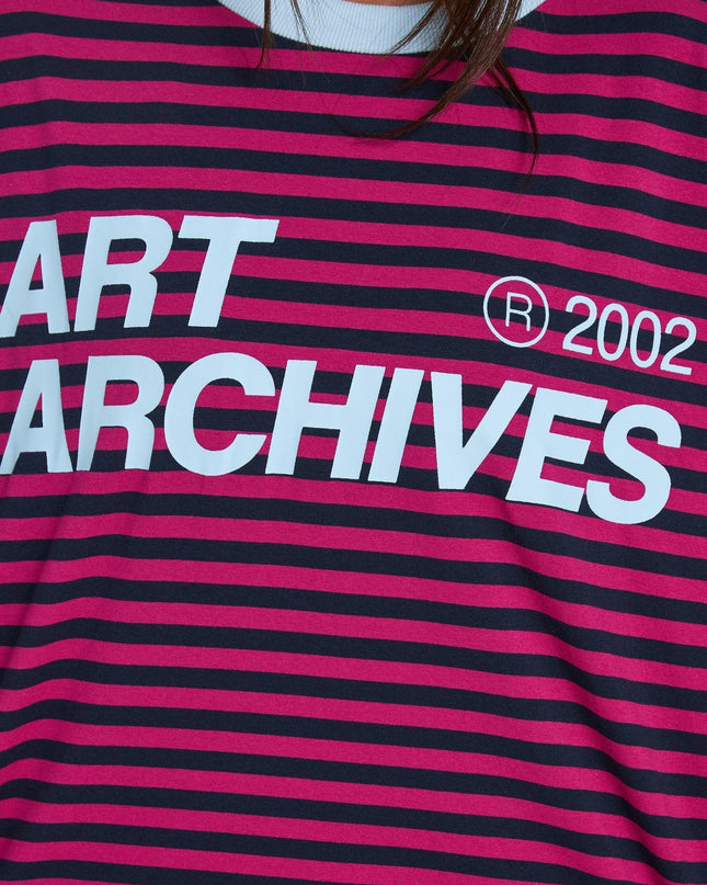 Art Archives Long Sleeve Graphic Top Multi Stripe