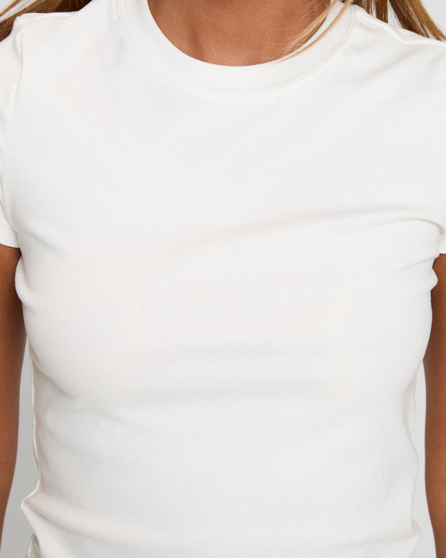 Prestige Longline Baby Tee Ivory