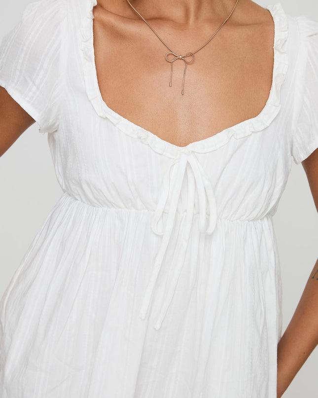 Monsterrat Mini Dress White