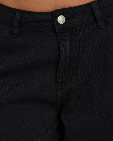 Hudsen Longline Cargo Shorts Washed Black