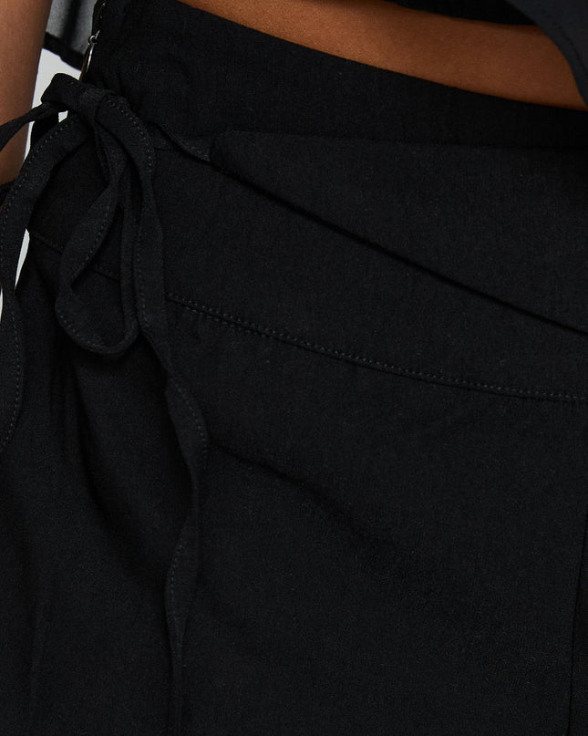 Senzo Wrap Shorts Black