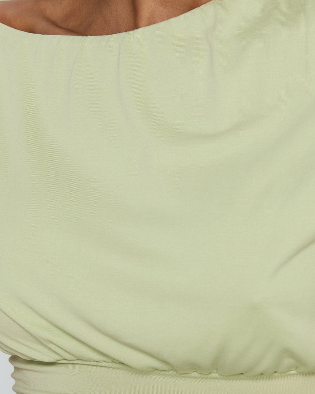 Emelyne Cinched Waist Top Pistachio