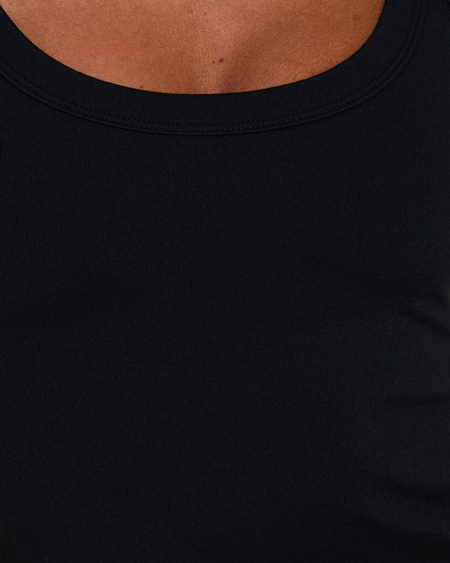 Kasper Cinched Tank Top Black