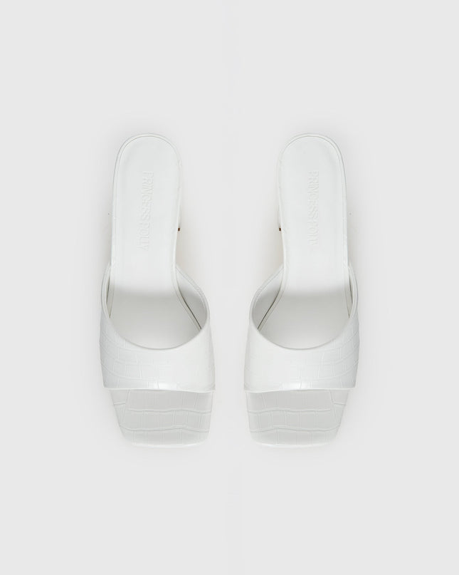 Sunset Boulevard Heels White