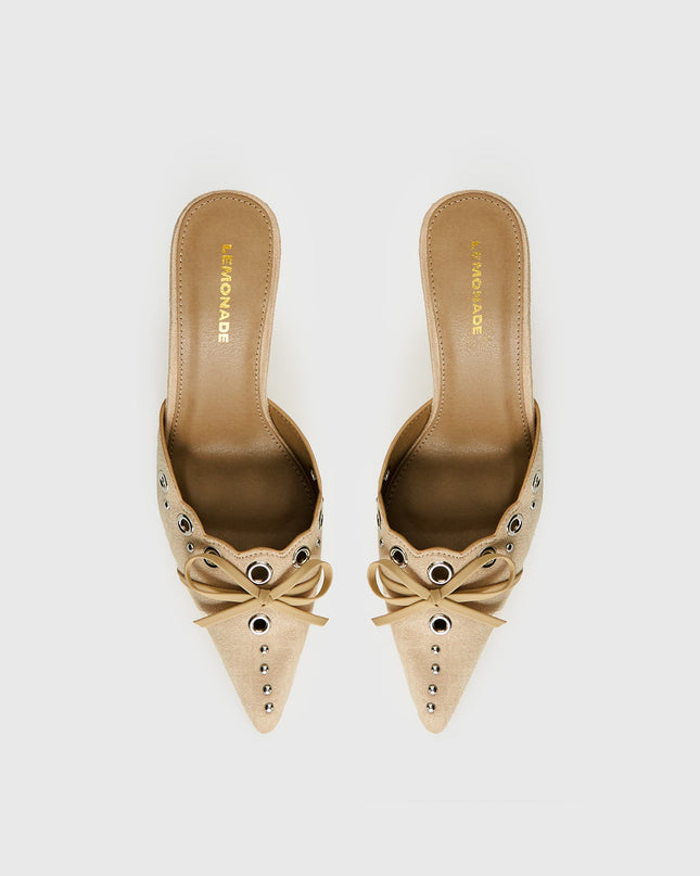 Charisma Pointed Toe Heels Taupe