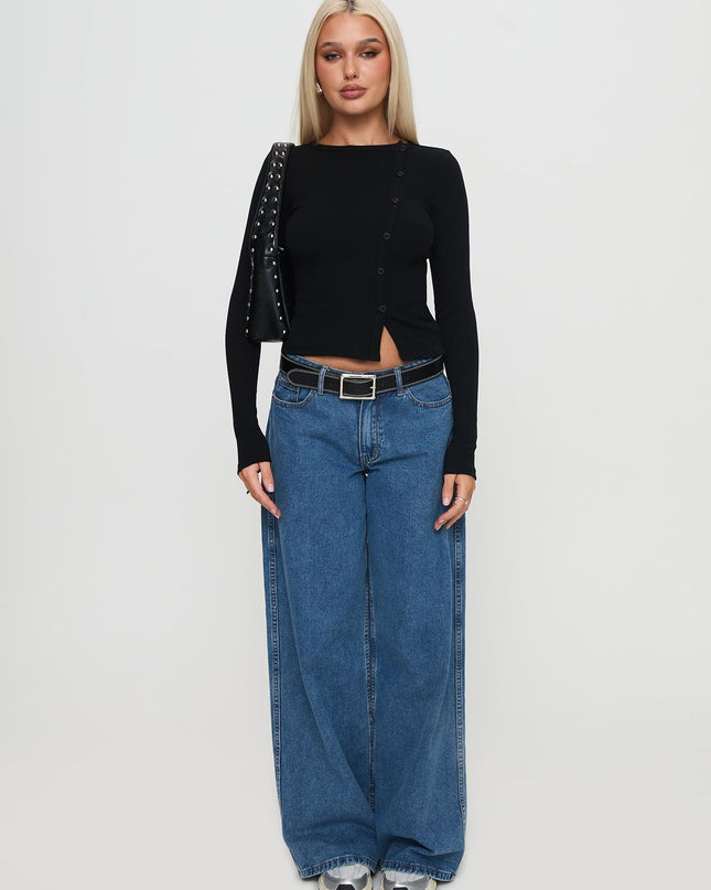 Passoni Long Sleeve Top Black