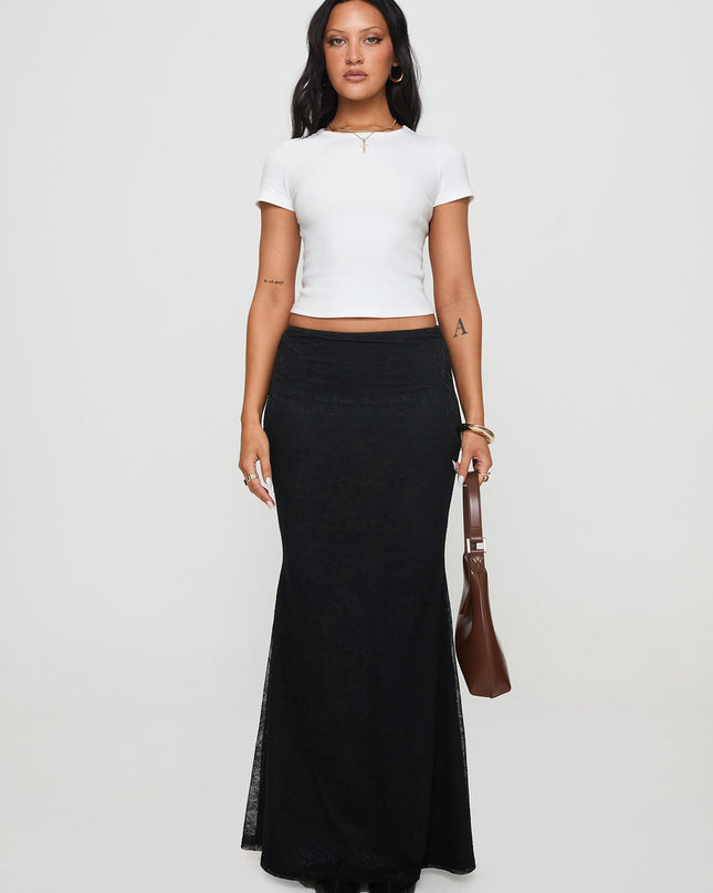 Baseline Scoop Rib Tee White